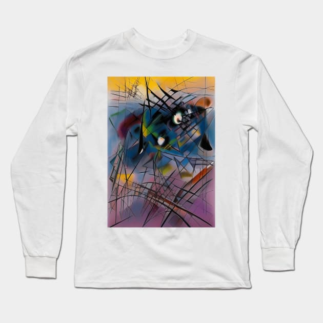 Abstract lines and shapes Long Sleeve T-Shirt by rolffimages